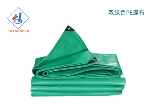 双绿色PE防水篷布