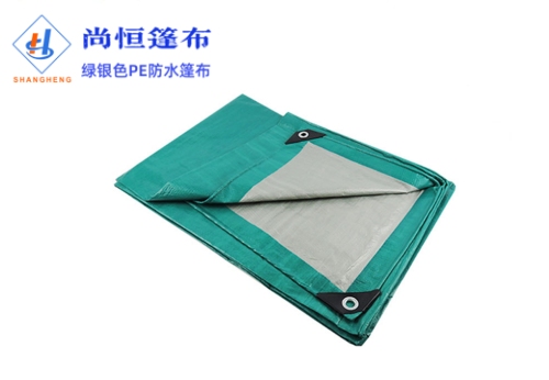 2.44×3.66米克重135g绿银色pe篷布规格尺寸参数