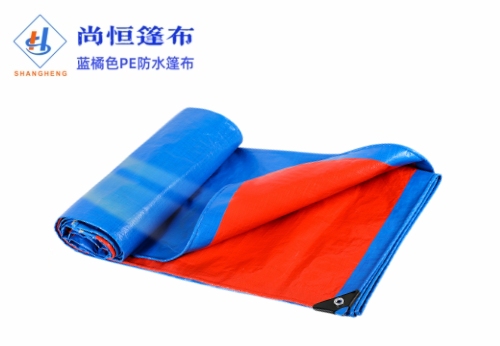 6×8米克重190g蓝橘色篷布规格尺寸参数