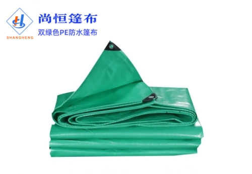 防水布_篷布厂家定做双绿色防水篷布2.44×4.6米175g