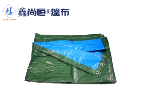 蓝绿色聚乙烯防水篷布15×30米克重168g