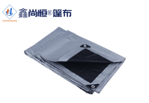 黑银色聚乙烯防水篷布3.66×4.6米克重136g
