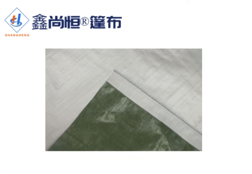 军绿银色聚乙烯防水篷布4.87米×6.09米克重119g